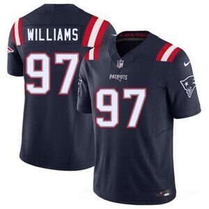Adult Mens or Youths Select Milton Williams Navy Vapor Stitched Jersey